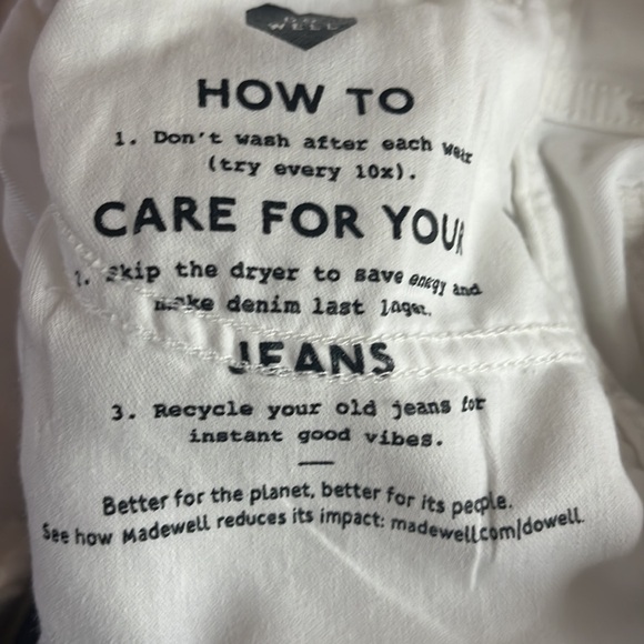 Madewell stovepipe white jeans - Picture 13 of 16